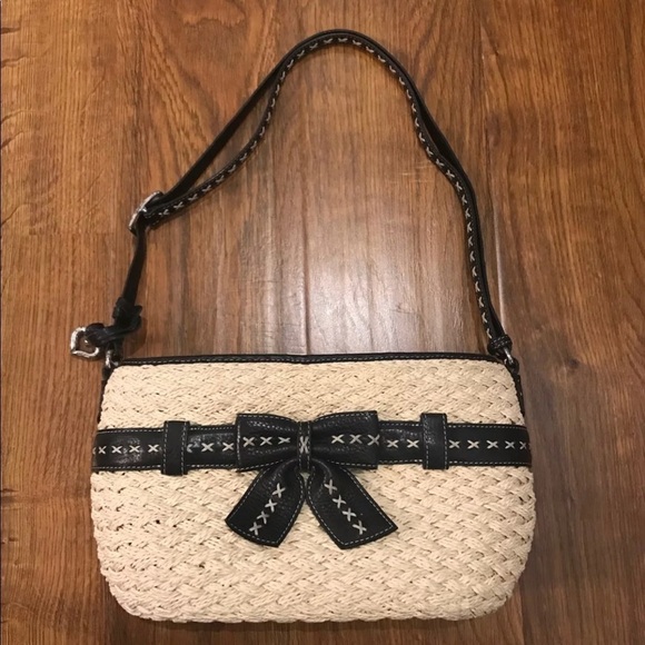 Brighton straw and leather purse - Picture 1 of 7